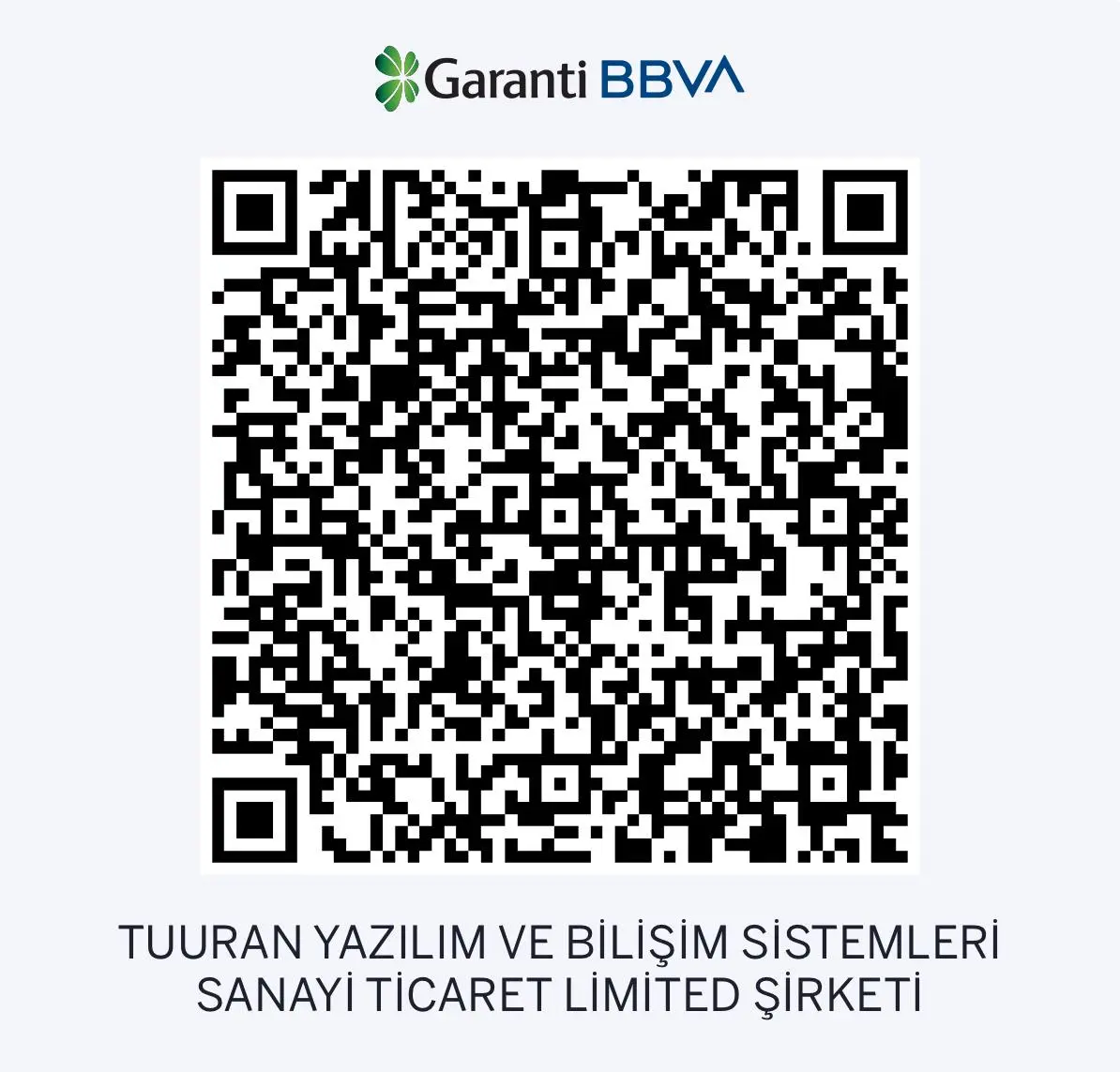 Garanti Bankası QR Kod